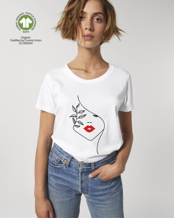Дамска тениска с ART LINE FACE