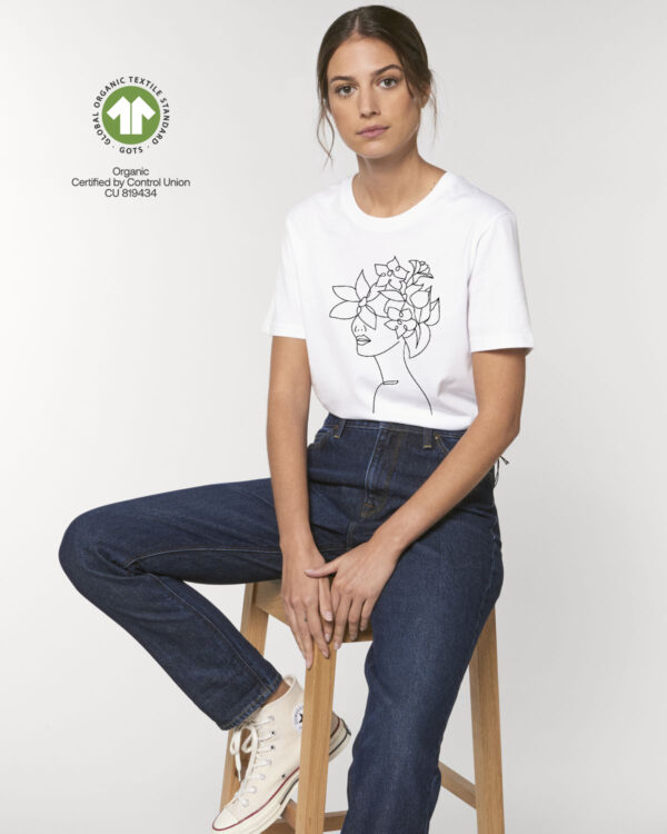 Дамска тениска с WOMEN FACE ART LINE - Image 3