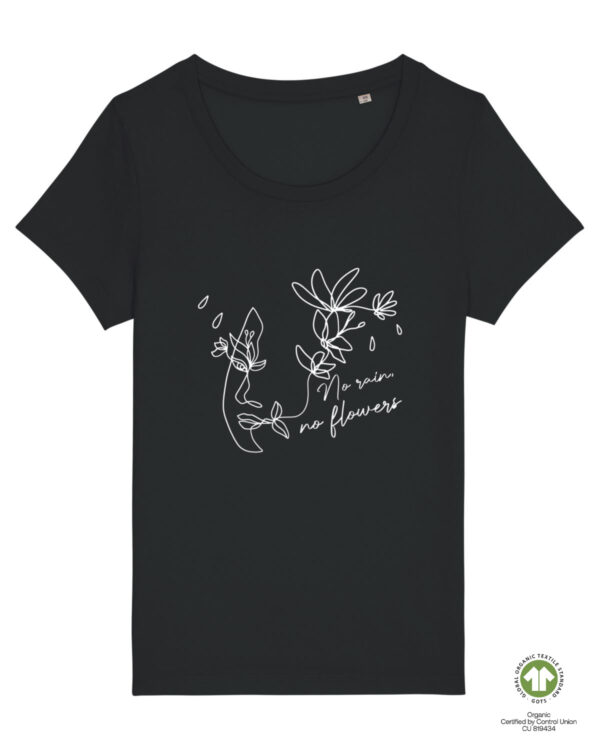 Дамска тениска NO RAIN NO FLOWERS ART LINE - Image 2