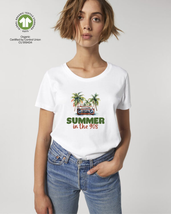 Ретро Дамска тениска с надпис SUMMER IN THE 90S - Image 2