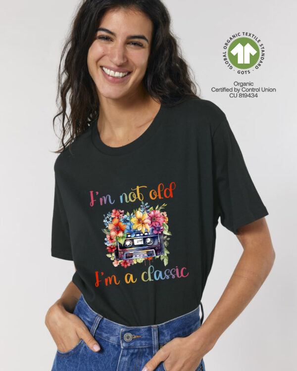Ретро Унисекс тениска с надпис I'M NOT OLD I'M A CLASSIC