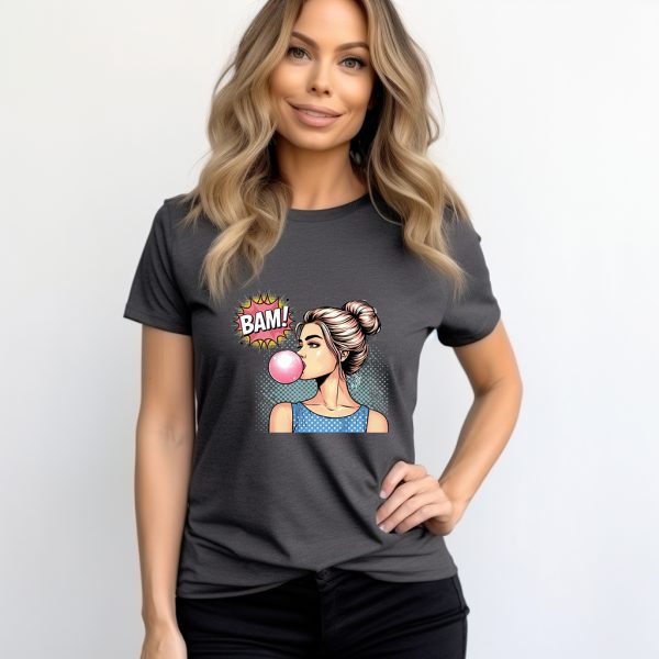 Унисекс тениска POP-ART GIRL BAM - Image 3