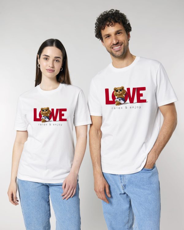 Тениска с мече LOVE RELAX AND ENJOY