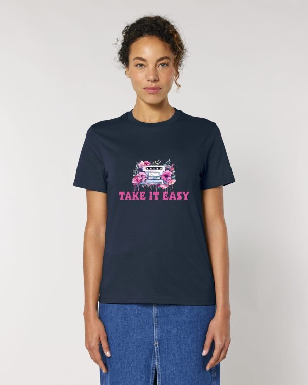 Тениска с цветя TAKE IT EASY - Image 4
