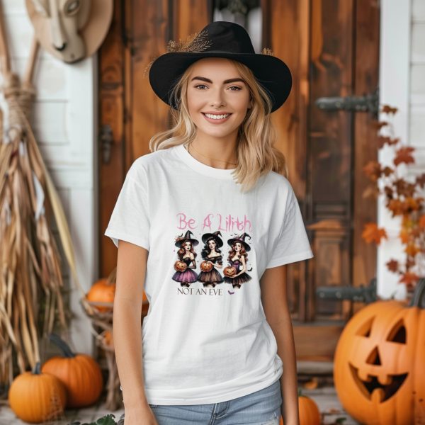 Тениска с надпис BE A WITCH NOT AN EVE - Image 2