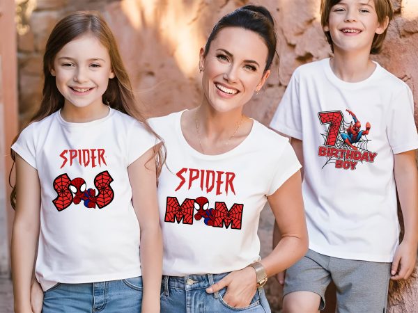 Тениски SPIDERMAN, SPIDER MOM, SPIDER SIS