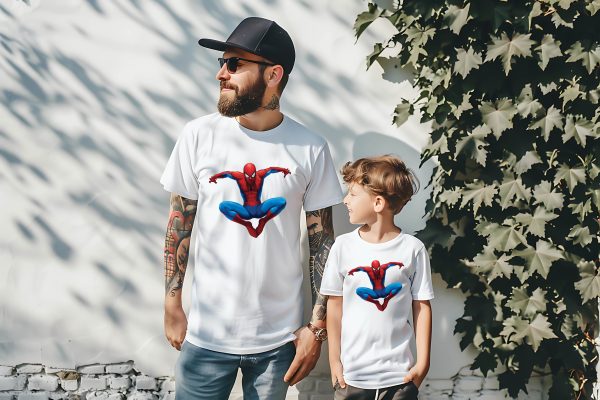 Тениски за баща и син със SPIDERMAN