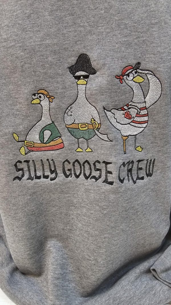 Ватирана блуза с бродерия SILLY GOOSE CREW - Image 2