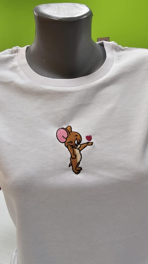 Тениски за двойки с бродерия TOM & JERRY - Image 3