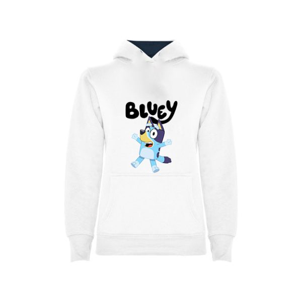 Детски суитчър с BLUEY бял
