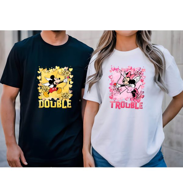Тениски за двойки с MICKEY MINNIE DOUBLE TROUBLE