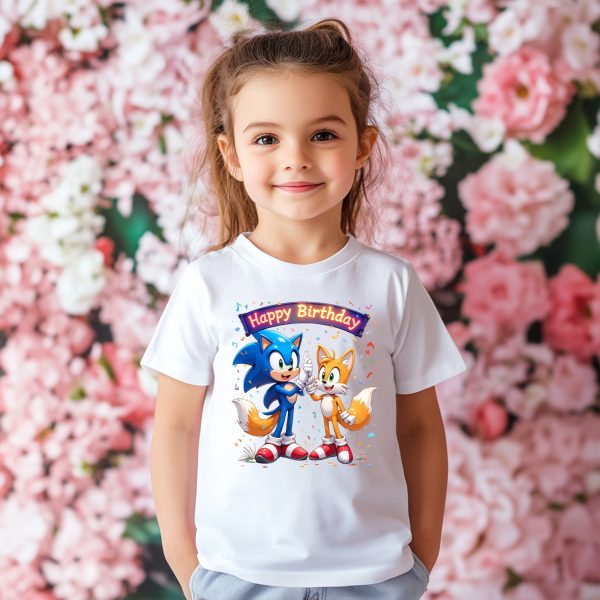 Детска тениска с SONIC HAPPY BIRTHDAY 1