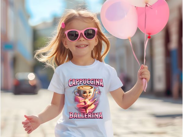 Детска тениска с CAPPUCCINA BALLERINA