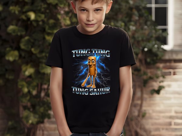 Детска тениска с TUNG TUNG TUNG SAHUR 1 - Image 2