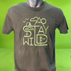 Унисекс тениска с бродерия STAY WILD