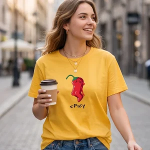 Унисекс Тениска с бродерия чушка SPICY