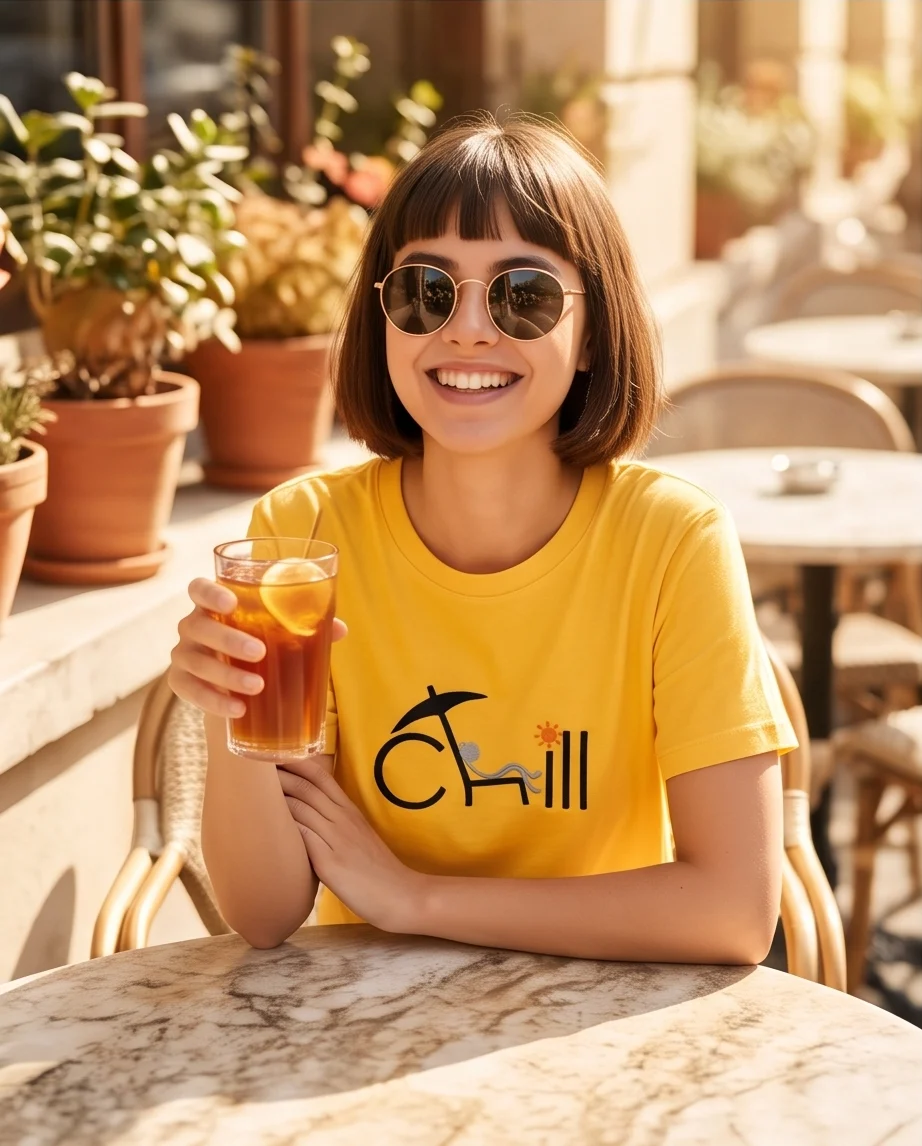 Унисекс Тениска с бродерия CHILL
