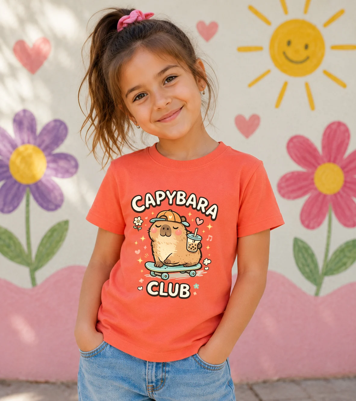 Детска тениска с КАПИБАРА CAPYBARA CLUB