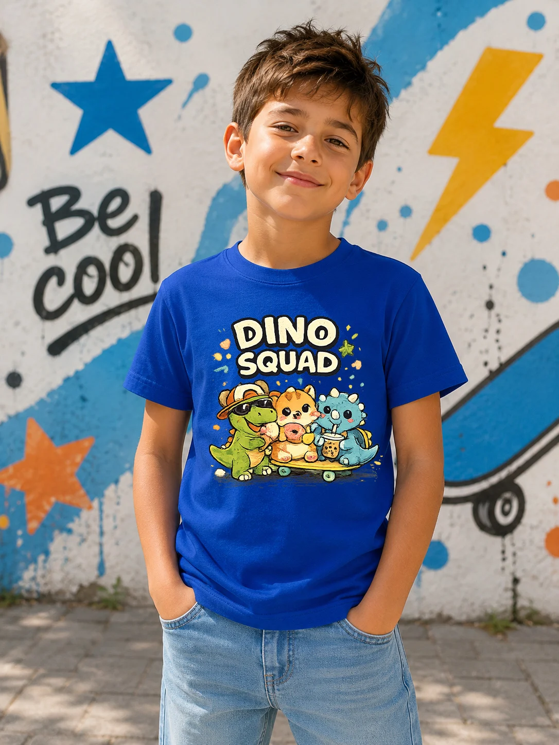 Детска тениска с ДИНО DINO SQUAD